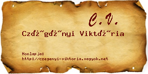 Czégényi Viktória névjegykártya